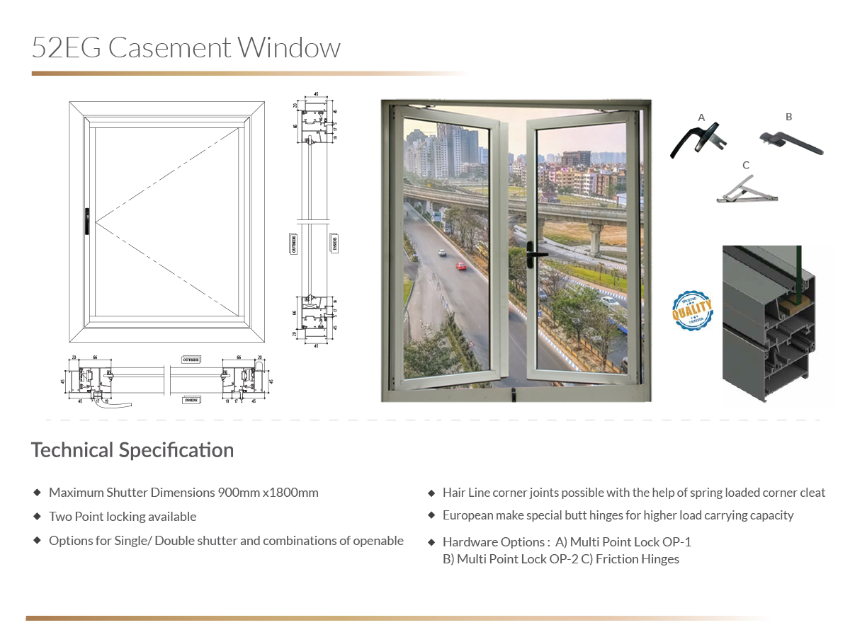 52EG Casement Window Doors & Windows