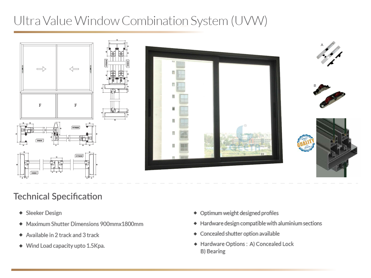 Ultra Value Window Combination System UVW Doors & Windows