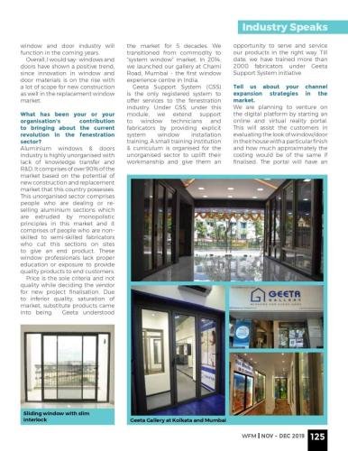 Industry Speaks KGB Sir Interview Window Facade Magazine Nov Dec19 page 0005 Press Media / Events