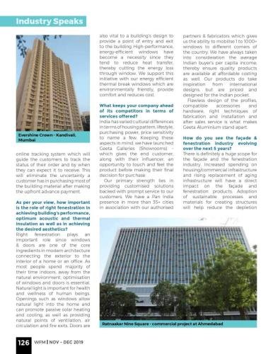 Industry Speaks KGB Sir Interview Window Facade Magazine Nov Dec19 page 0006 Press Media / Events